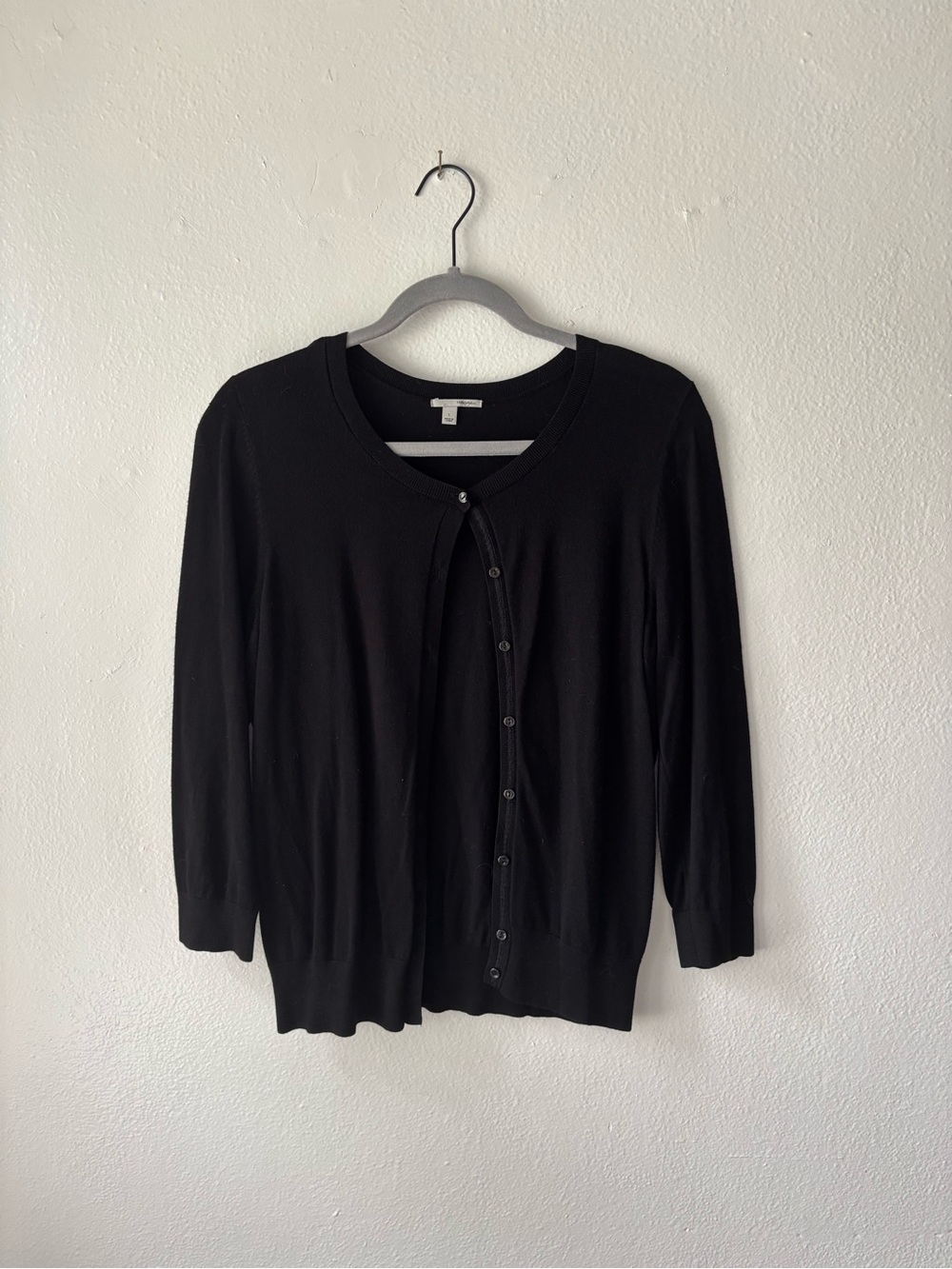 Halogen Black Button-Front Women's Cardigan